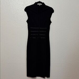 Vintage Elegant Black Sleeveless kimono corset style goth stretch Dress